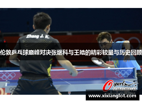 伦敦乒乓球巅峰对决张继科与王皓的精彩较量与历史回顾